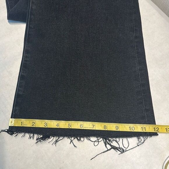 NWT Dear John Fiona Denim Jeans Wide Leg High Rise Size 32 Black - Picture 10 of 11